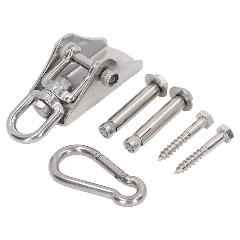 Swing Hanger 360 Degree Rotate Suspension Carabiner Hook Hardware Kit