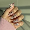 Romantic Rose Nail Tips - L-Coffin / 로맨틱 로즈 네일팁