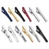 Finrezio Men's Tie Clips Set of 12 Black Tie Clips