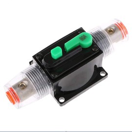 Car Circuit Breaker, DC 12-48 V Waterproof Inline Car Circuit Breaker, Manual Reset Switch, Car Audio Fuse for Car Audio, Solar Inverter System Protection (80A)