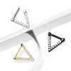 PiercedOff Gold Tone PVD 316L Surgical Steel Triangle Septum with