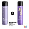 Shampoo Morado Matrix So Silver Para Cabellos Rubios 300 Ml