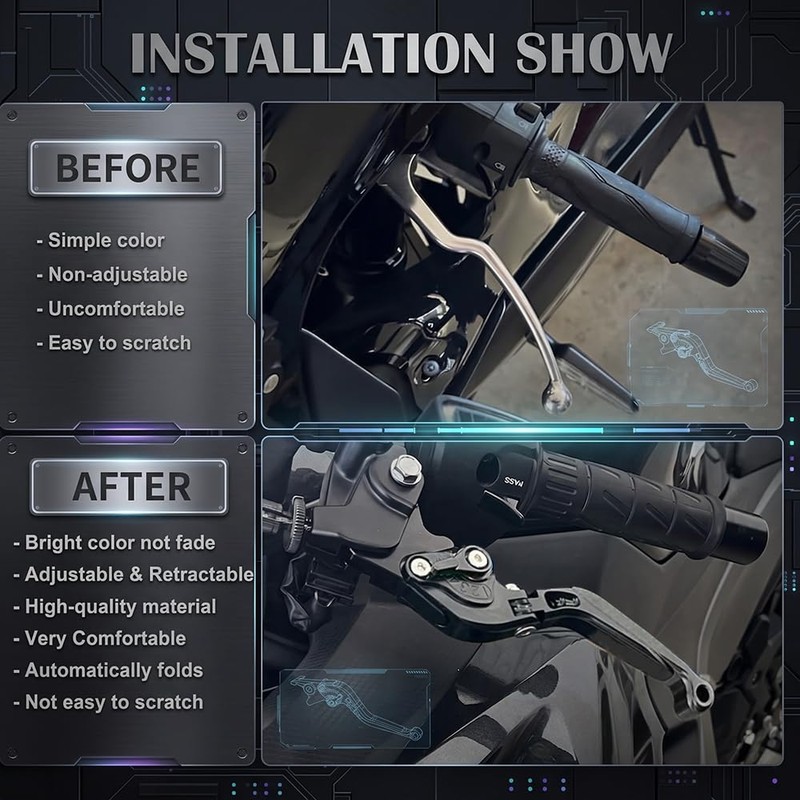 Motorcycle Brake and Clutch Levers Modified Parts Compatible with R7