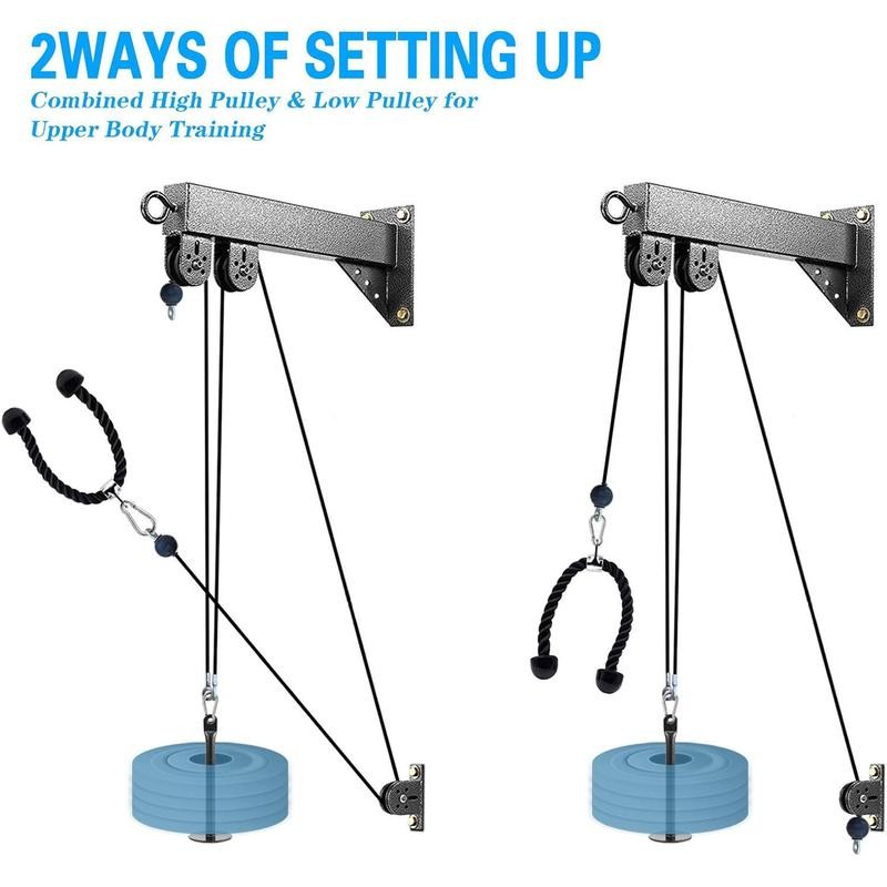 Fitness Wall Mount Pulley System, Wall Pulley for Fitness, Weight
