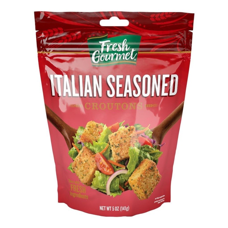 Fresh Gourmet Premium Croutons | Italian Seasoned | 5 Ounce