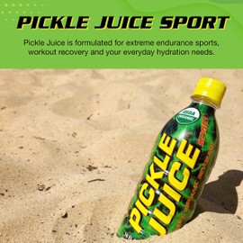 Pickle Juice Sports Drink - Relieves Cramps Immediately - Electrolyte Pickle Juice for Day & Night Time Leg Cramp Relief - Organic & No Artificial Ingredients - 16 oz, 12 Pack