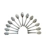 Pooja Bazar Disposable Plastic Spoons - Silver (100 Pack)