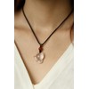 AURABLOOM Lucky Charm, White Crystal, Fox Necklace, Women's, Power Stone,