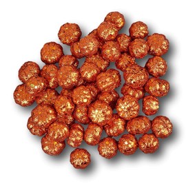 Set of 40 Glittery Orange Mini Pumpkins 1 inch Seasonal Fall and Thanksgiving Decor Craft