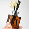 Yaphetss 2Pcs 50ml 1.7oz Diffuser Bottles Empty Glass Diffuser Jar
