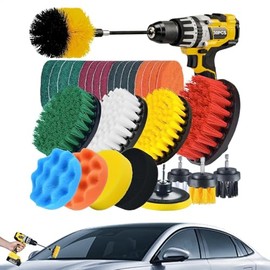 Cepillos para limpiar automóviles, kit de cepillos para detalles de automóviles,Cepillo para detalles Interior Exterior cepillo para ruedas Kit de... 