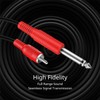 TNP Premium Dual 1/4 Inch To Dual RCA Audio Cable