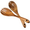 Salad Servers, Wood Salad Tongs, 10.2in Salad Spoon and Fork