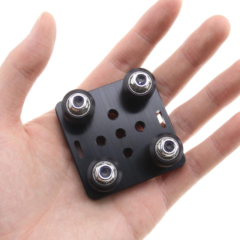 Small Plate Slotted Mini V Shape Wheel Bracket for 3D