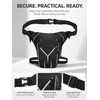 CYOUYDFC Men's Hard Shell Drop Leg Bag, Waterproof Motorcycle Thigh