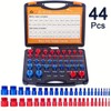 44Pcs Alloy Nut and Bolt Thread Inspector, Charge-Free Thread Gauge,