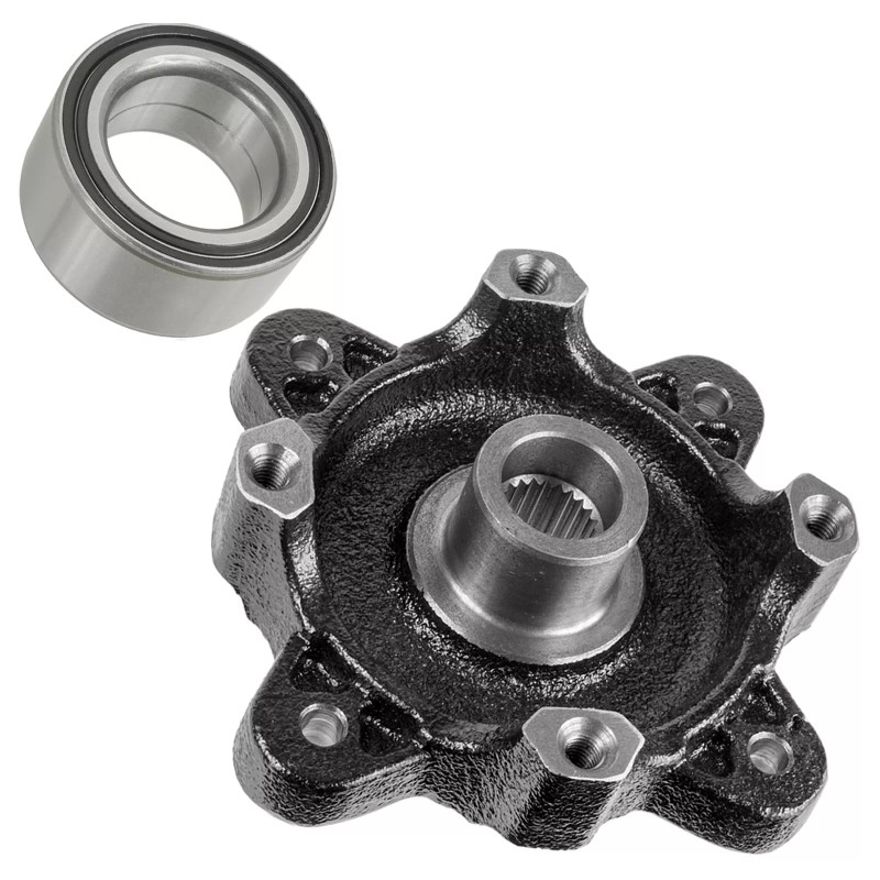 Caltric Front Wheel Hub And Ball Bearing for Polaris Ranger