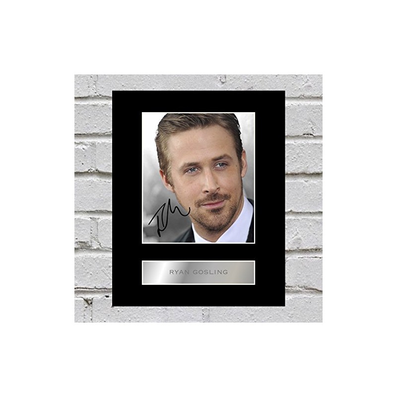 Iconic Pics Ryan Gosling Signed Plaque Wall Art for Living
