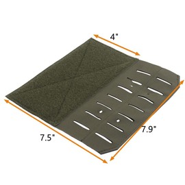 Tactical Drop Extension Panel Side Hook Looped Expander Holder for Vests Chest Rigs Backpacks (Green)