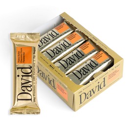 David High Protein Bars - 0g of Sugar, Low Carb, Gluten Free - 28g of Protein, 150 Calories - On-The-Go Snack - Peanut Butter Chocolate Chunk Flavor, Pack of 12