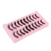 Set de 10 pestañas postizas hechas a mano con curvatura