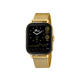 Lotus 50049/1 Men's Smartwatch Stainless Steel Gold-Black 44 mm x 38 mm Waterproof IP67, Gold-black, Digital
