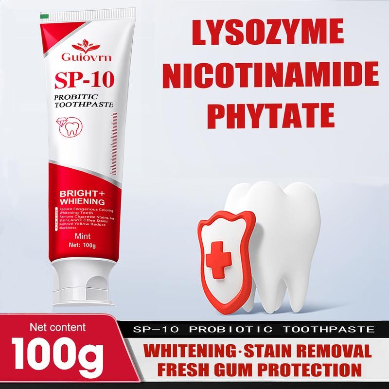 Guiovrn SP-8/SP-10 Toothpaste Oral Health Management, Fresh Breath - Specification: