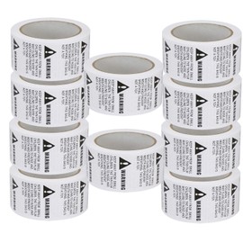 10 Rolls/5000 Labels,Suffocation Warning,Keep Away from Small Children,2" X 2" Removable Label Stickers
