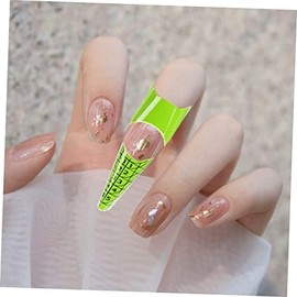 DOITOOL 100 Piezas bandeja de papel de uñas forma de gel UV pegatinas clavo pegatinas de uñas arte de uñas pegatinas herramienta de punta de arte de