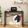 HOBINCHE 39 Inch Foldable Computer Desk, Folding Space-Saving Home Office