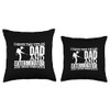 Exterminator And Dad Proud Funny Men Pest Control Throw Pillow