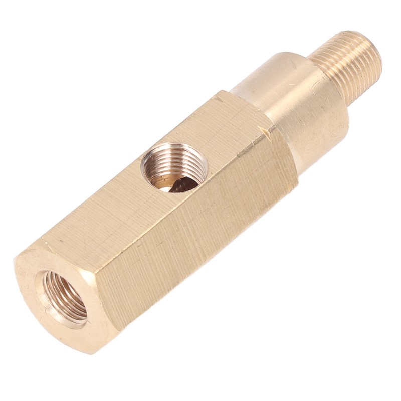 1/8in Oil Pressure Gauge Adapter Brass T Piece Sensor Sender