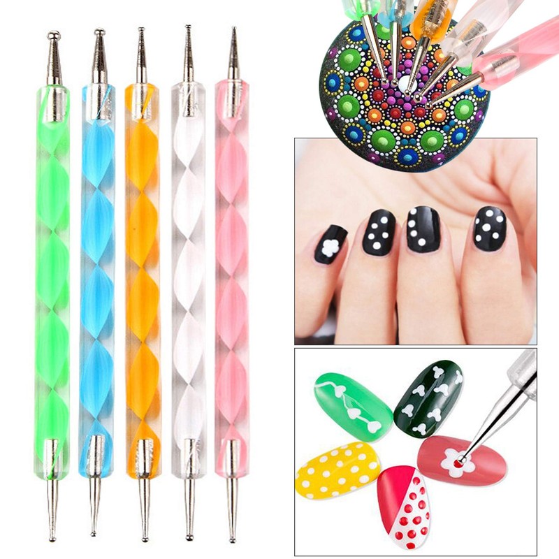 20pc Nail Art Painting Brush Pen Tools Kit UV Gel