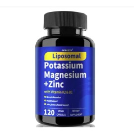 Liposomal Potasio  Magnesio  Zinc Con 120caps Hecho En Usa Sin Sabor                                                                                  