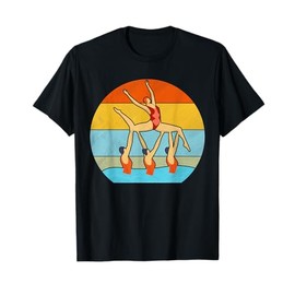 Synchronized Swimming Artistic Swimmer Retro T-Shirt