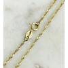 ALELSA JEWELRY 14K Solid Gold Singapore Chain Necklace, 1.2mm Thin,