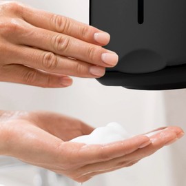 Jofel ac27650 – Smart Refillable Soap Dispenser, 1 Liter, ABS, Black