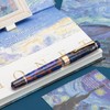 Asvine P20 Purple Resin Fountain Pen Piston Filling, Gold Plated