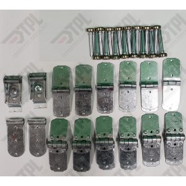 TRANSGLOBAL  TODCO 44 Piece TODCO Box Truck /Trailer Roll Up Door Hinge & 1" Roller Kit TPK-1073