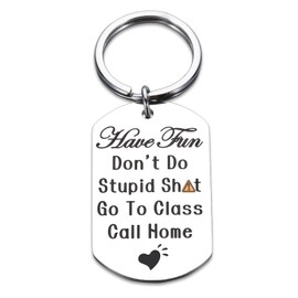 Aeonovs 13 Year Old Boys Graduation Gift, Dont Do Stupid Shitkeychain, Top Gifts for College Students, Dorm Room Essentials for Guys, Sentimental Gift for Him