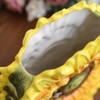 FORLONG Large Ceramic Flower Vase, Hand-Painted Sunflower and Bee Home