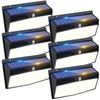 6 Pack 368 LED Solar Motion Sensor Lights Outdoor, Solar