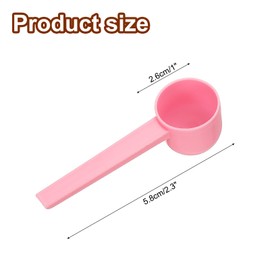 sourcing map Measuring Spoons, Plastic Coffee Scoops Teaspoon for Coffee Bean Spices Sugar Salt Powder Pink