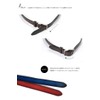 Vermani Stepless Tochigi Leather Belt with Graduated Color Buckle, Black