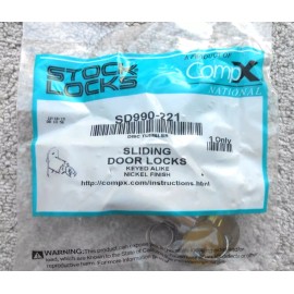 Comp X New Comp X STOCK LOCKS SD990-221 Sliding Door Lock