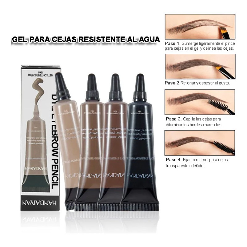 Gel Fijador Cejas Larga Duración Tinte Para Ceja Impermeable