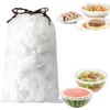 100pcs Disposable Food Covers,Reusable Stretch Food Covers