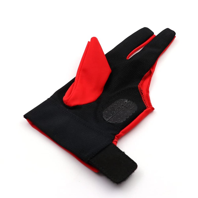 CUESOUL Left Hand Billiard Gloves, 3 Finger Cutting Gloves, Billiard