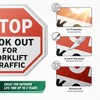 101SIGNCITY - 17"x 17" Vinyl Floor Decals, 2-Pack, "Stop: Look