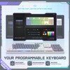 104-Key RGB Backlit Mechanical Gaming Keyboard - 2.4G/USB-C/Bluetooth, Programmable, PBT